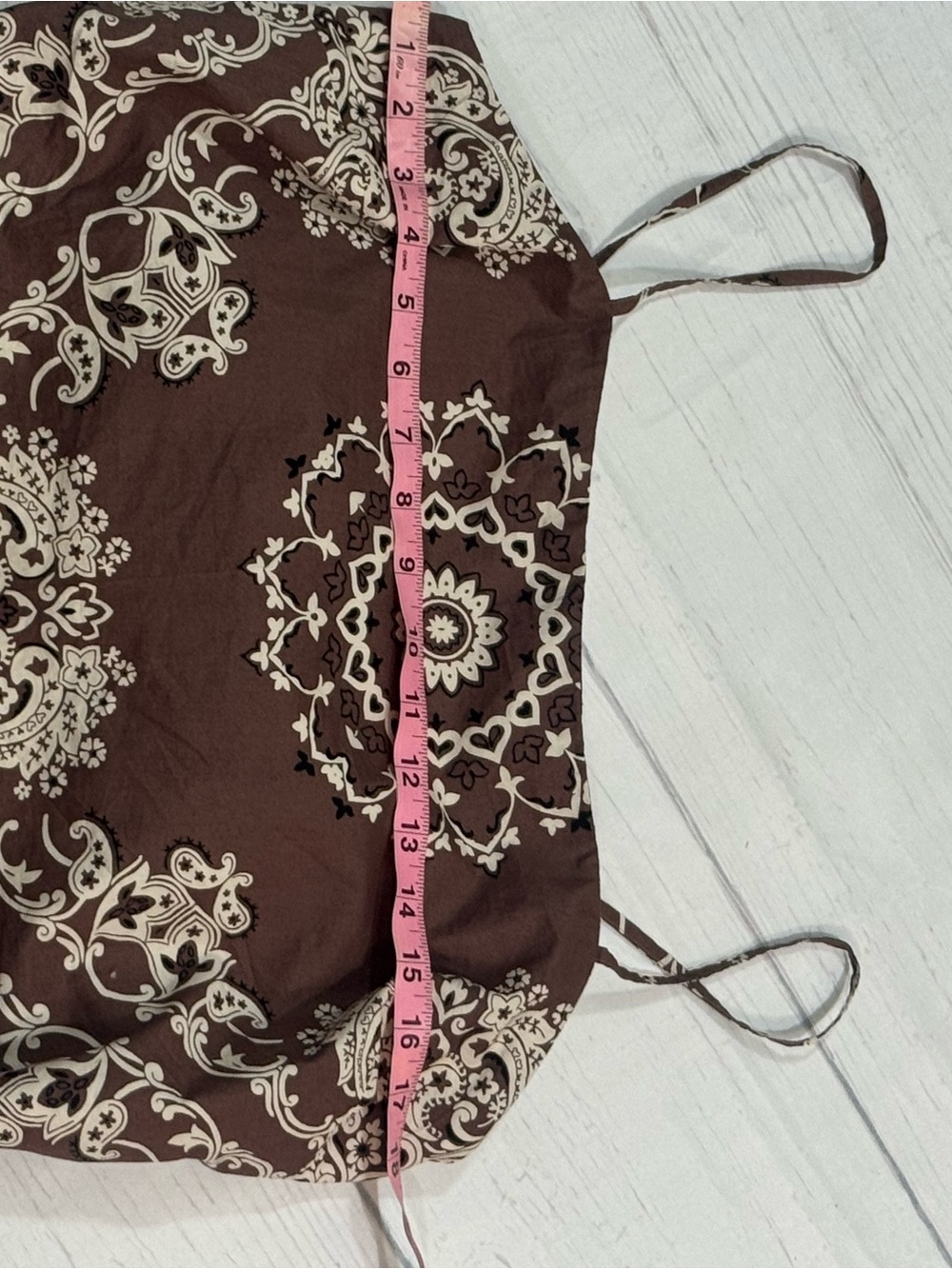 American Eagle Outfitters Brown Paisley Bandana Crop Cami - Picture 13 of 13